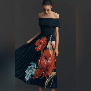 Hutch Off-The-Shoulder Twofer Midi Dress (New in bag)